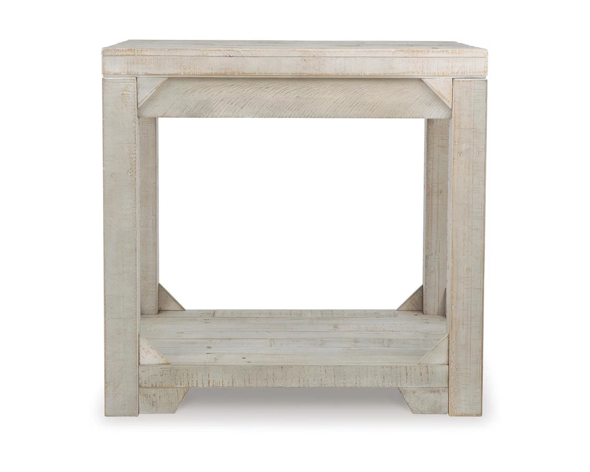 Whitewash End Table F67866