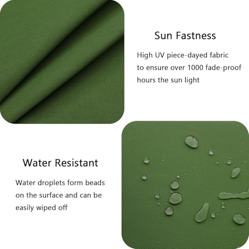 Outdoor Chair Cushions Set of 2 with Ties Water Repellant Fade Resistant E41377