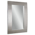 Tambour Wall Mirror With Silver Finish W370675