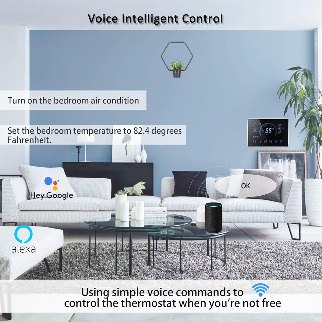 Digital WiFi Thermostat with App and LCD Color Screen D507915