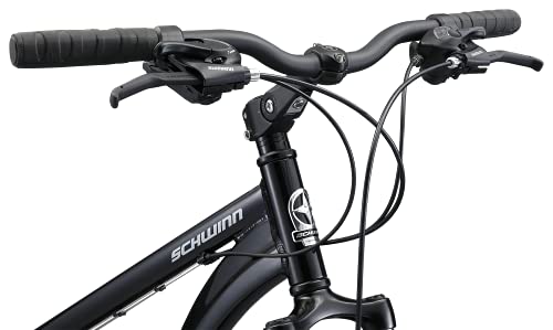 Adult Hybrid Bike 700c Wheels 21-Speeds Step-Through Frame Front Rear Fenders Rear Cargo Rack J34613