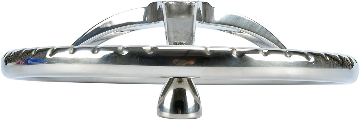 Stainless Steel Boat Steering Wheel 3 Spoke 13-1/2 Dia U8034