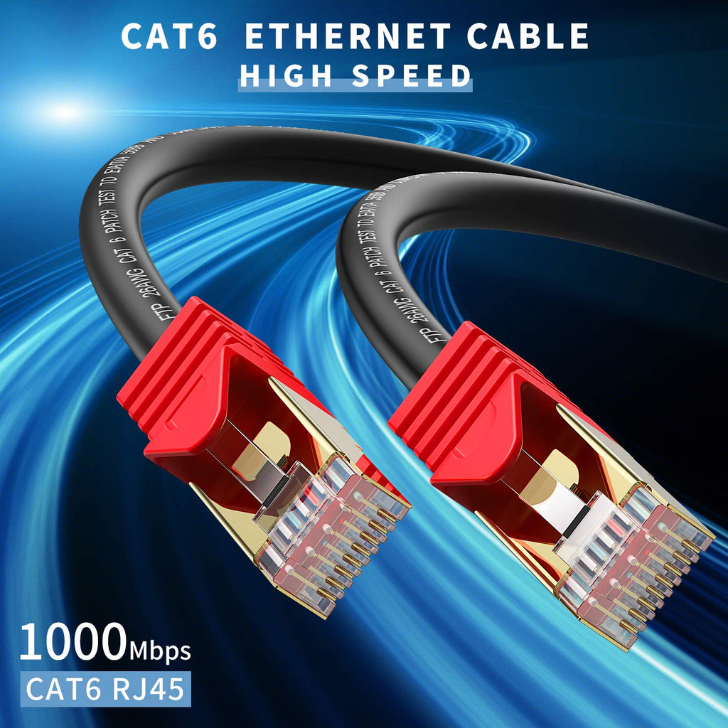 Outdoor Cat 6 Ethernet Cable 300ft 26AWG FTP Waterproof Direct Burial G7265