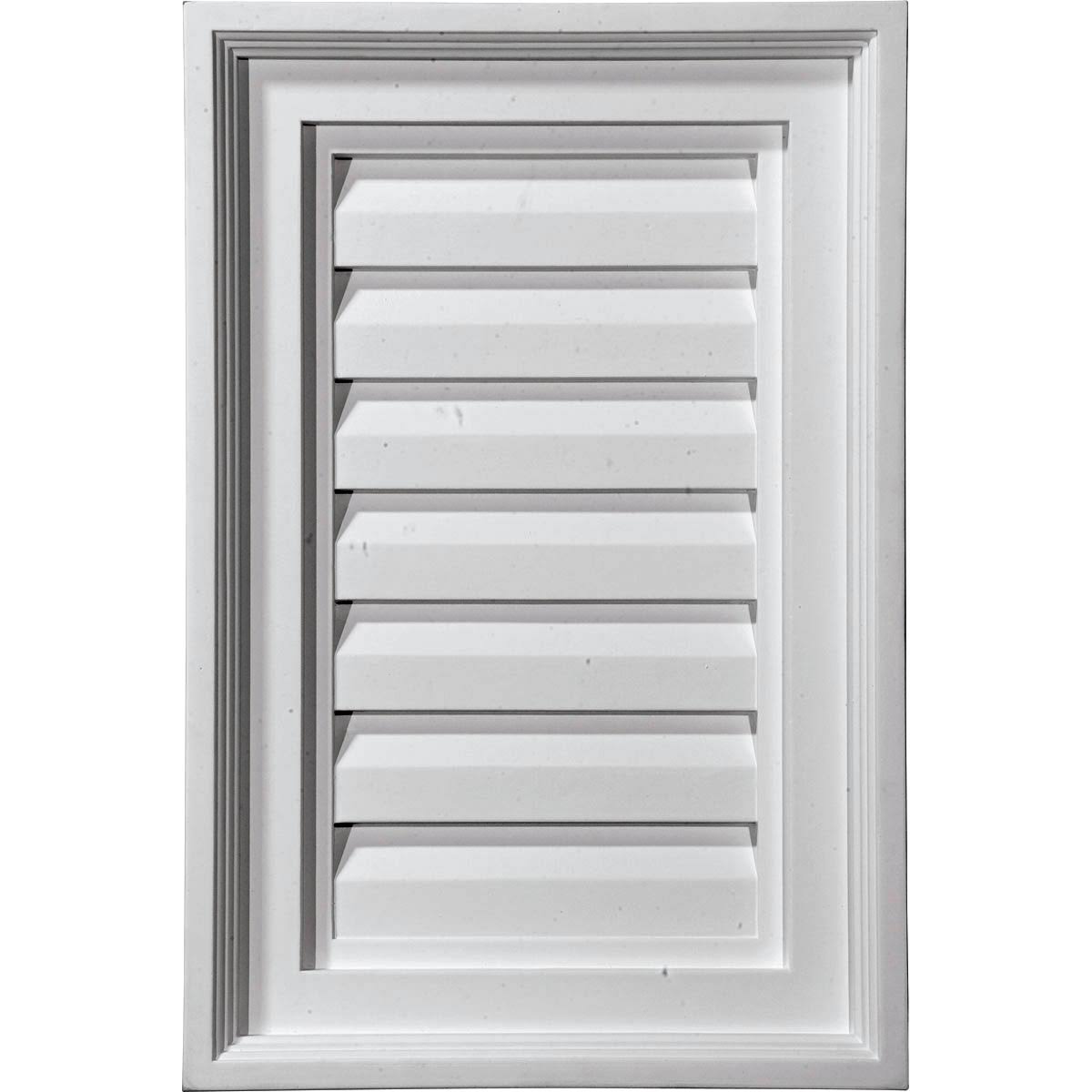 12 inch x 25 inch Vertical Urethane Gable Vent Louver D64871