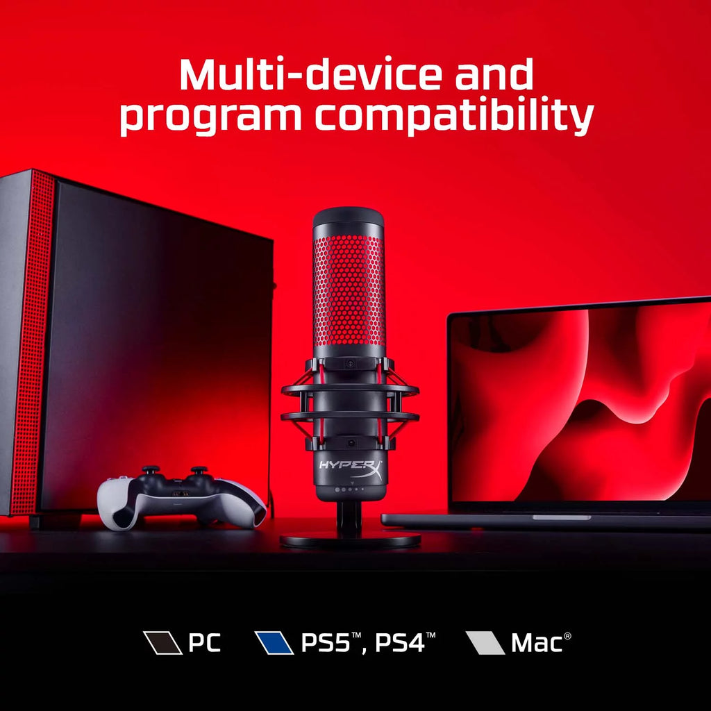 USB Condenser Gaming Microphone with Shock Mount and Pop Filter Q775853