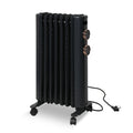 Oil Filled Radiator Heater with 3 Heating Modes, Adjustable Thermostat, Universal Wheels, Black&Gray W978