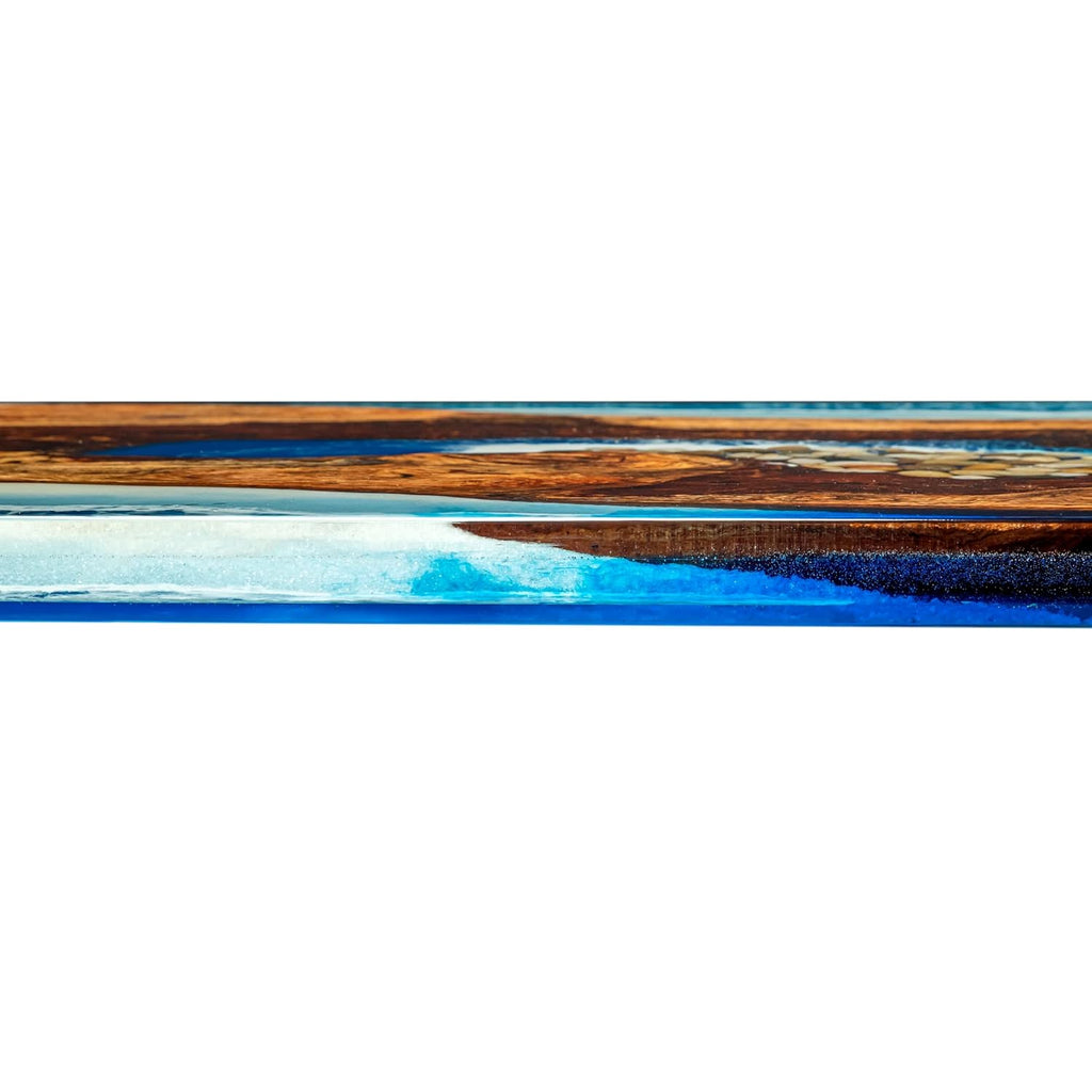 Blue Resin Wood River Dining Table A837657