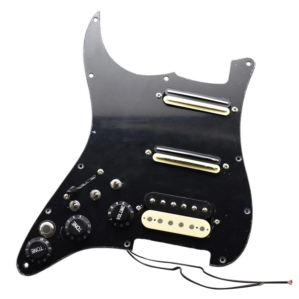 Black Loaded Pickguard for Electric Guitar V976