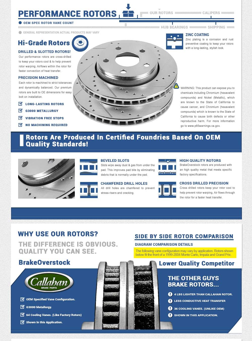 Front 297mm 6 Lug 2 Rotors Q498306