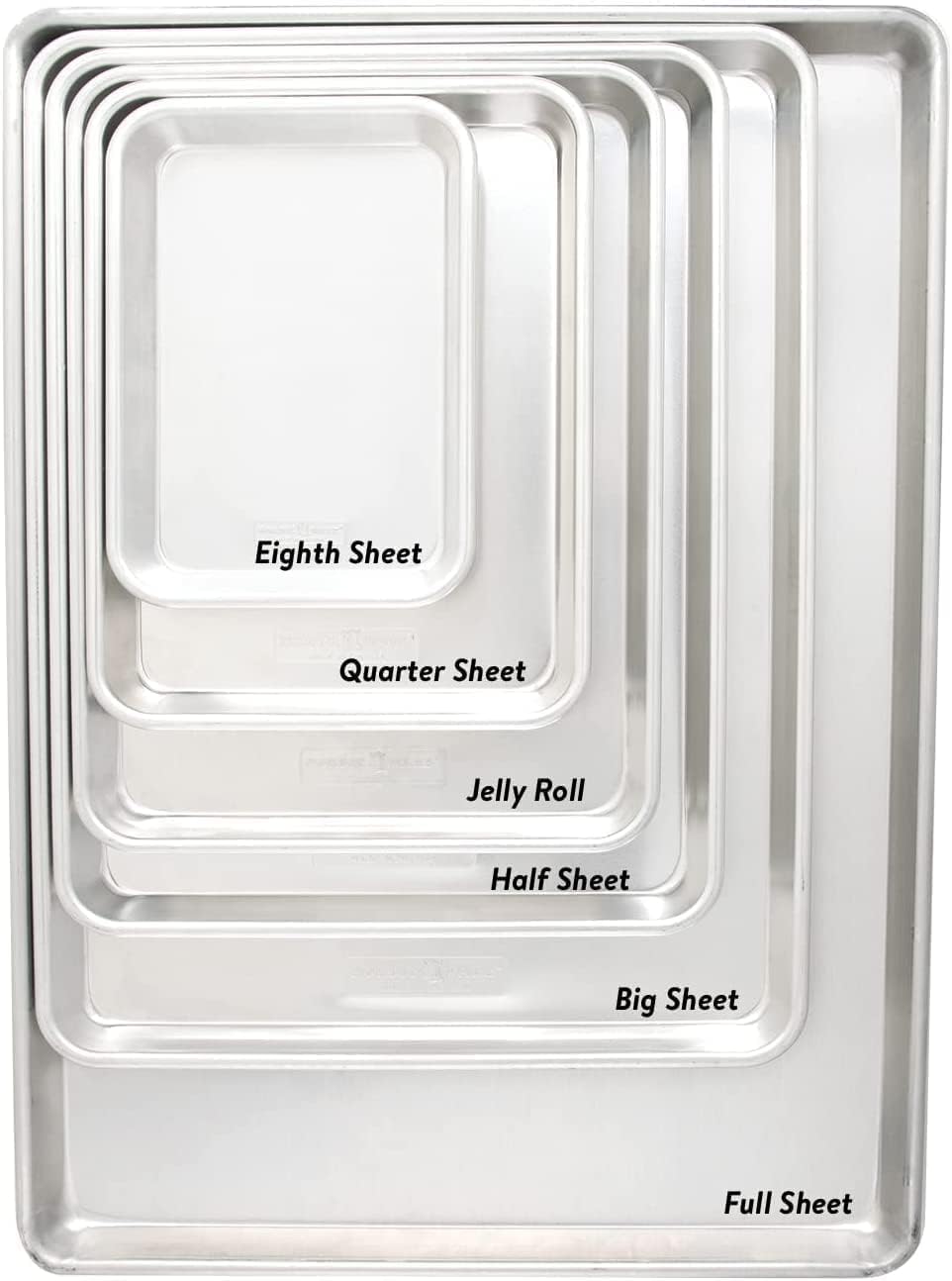 Natural Aluminum Commercial Baker's Quarter Sheet with Lid C76479