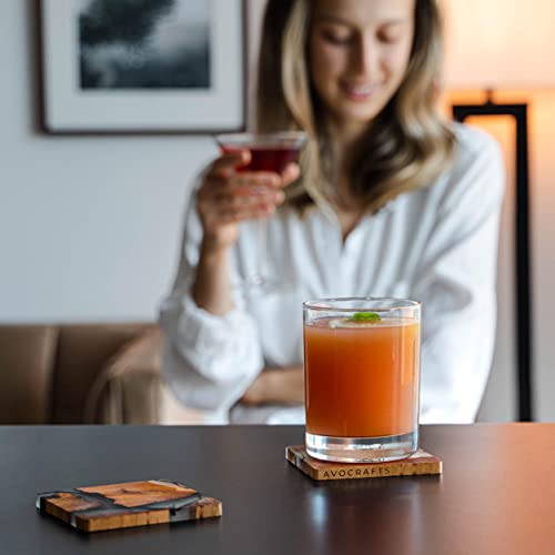 Wooden Coasters Set, Cedar Wood Coaster (4) W753425