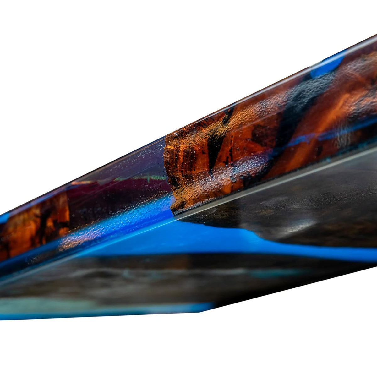 Blue Resin Wood River Dining Table A837657