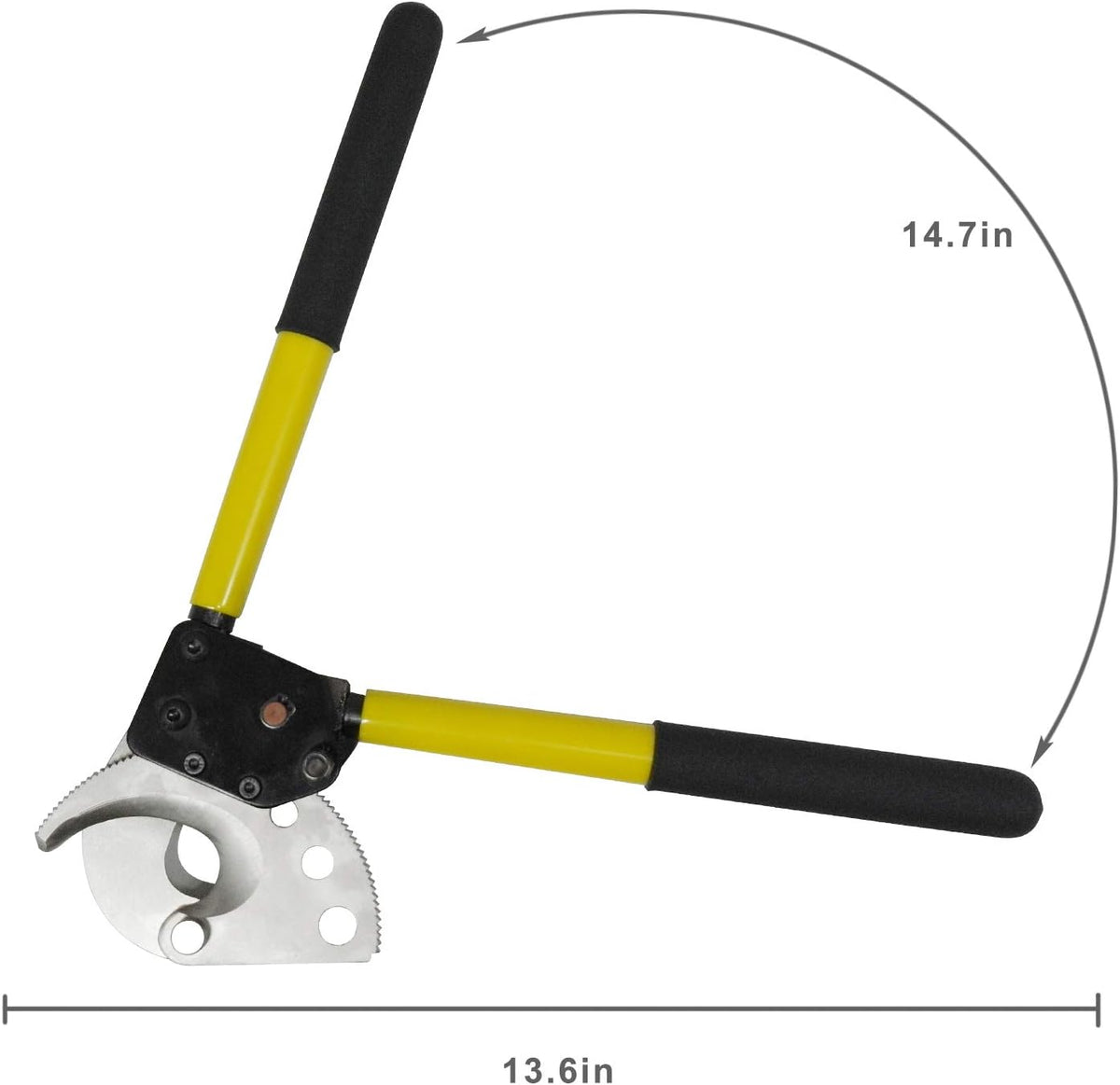 Heavy Duty Ratchet Cable Wire Cutter 13.6 Inch Pack of 2 Y4843