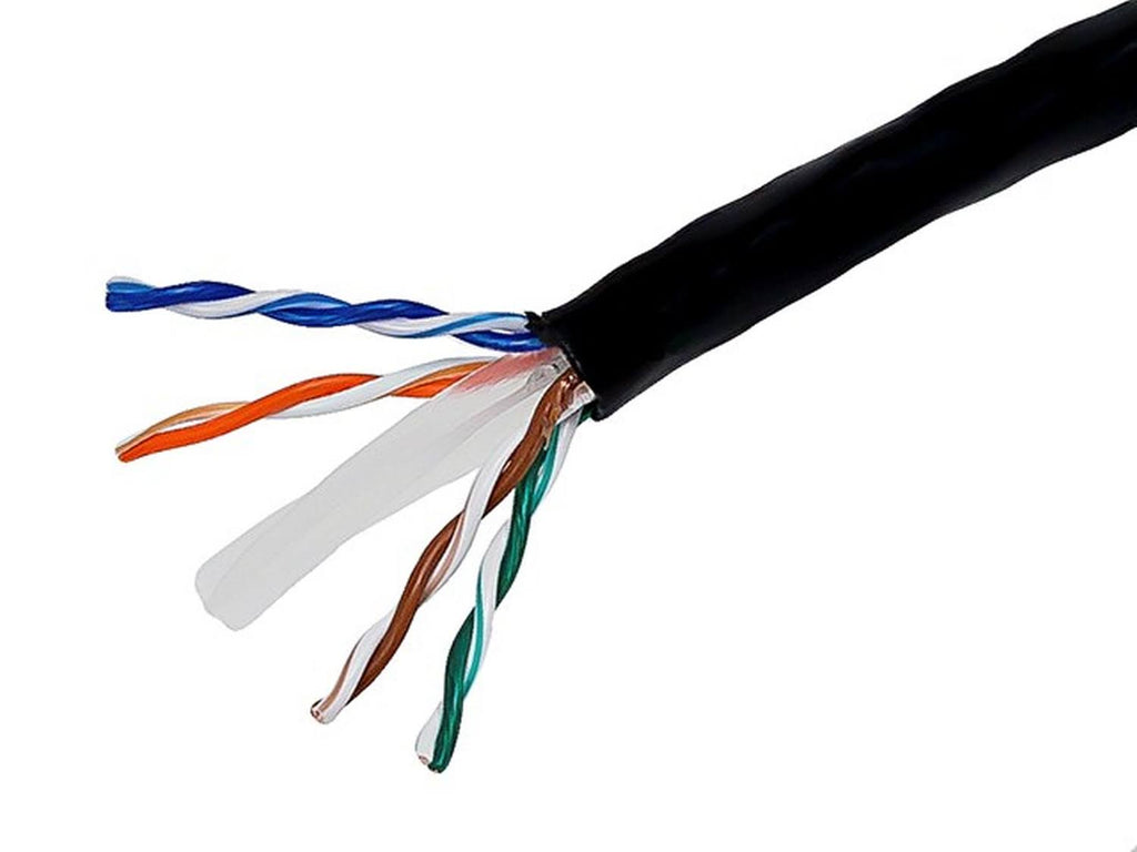 CAT 6 UTP 1000 ft Black Bulk Cable P1928