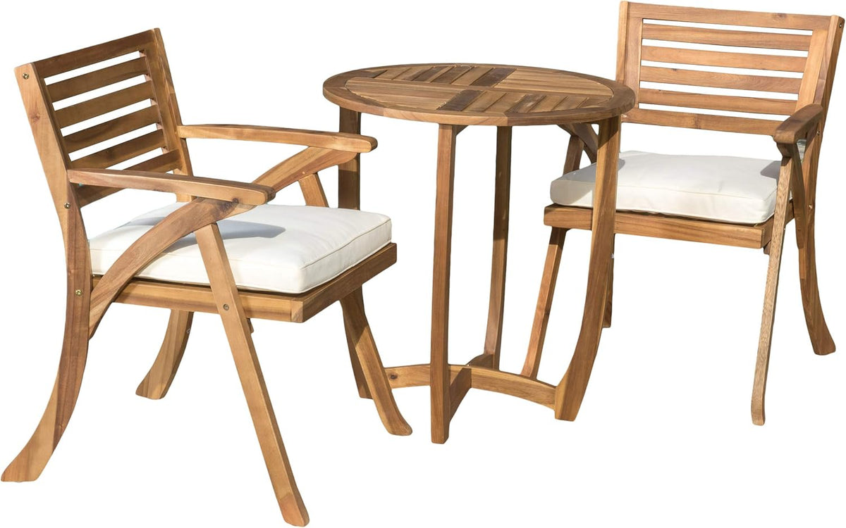 Acacia Wood 3 Pcs Bistro Set U1845