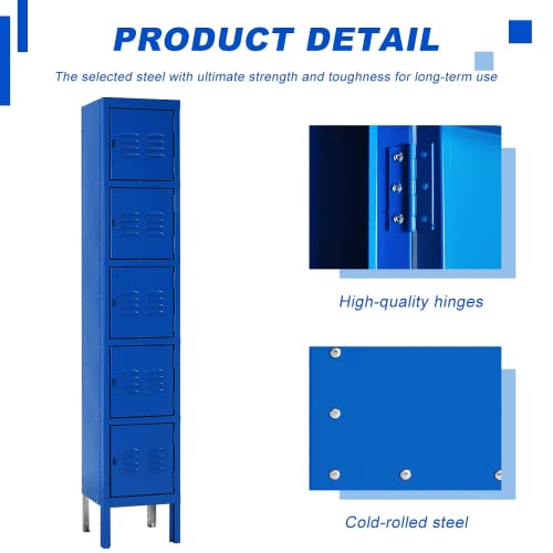 3-Tier Steel Locker 3 Doors Grey K868