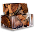 Wooden Coasters Set, Cedar Wood Coaster (4) W753425