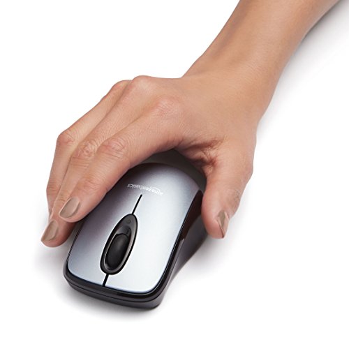 Black Wireless Optical Computer Mouse with USB Nano Receiver L304