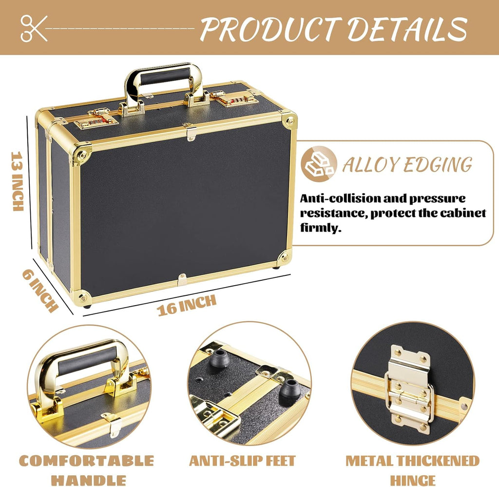 Barber Case with Code Lock Dual Layer 16 x 13 x 6 inch P1905