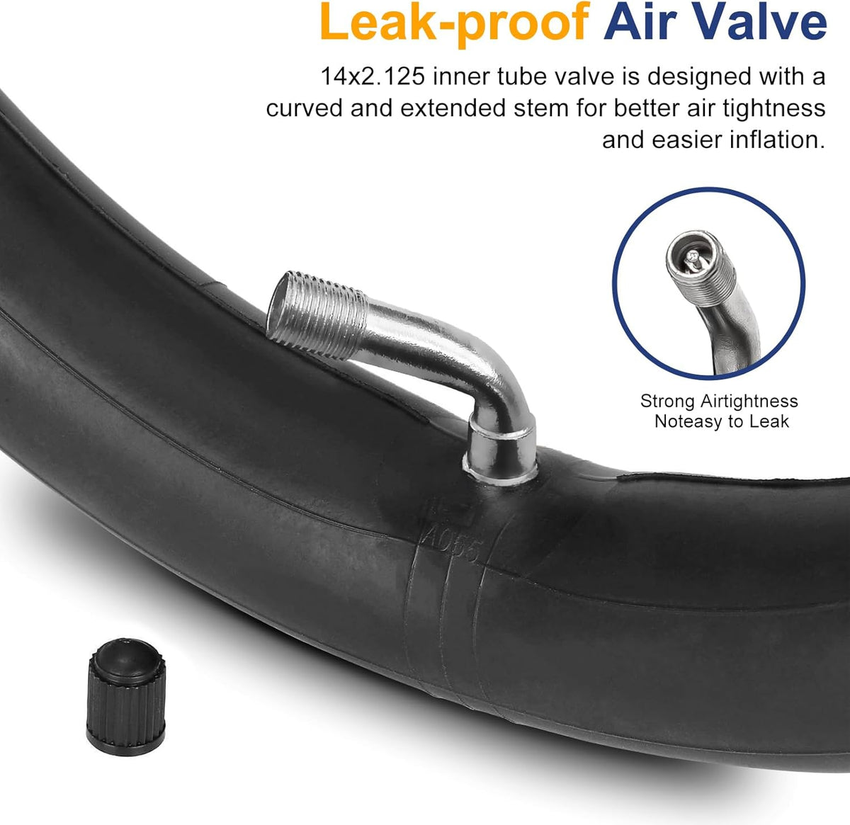 14 Inch Inner Tube with Schrader Valve Stem S4094