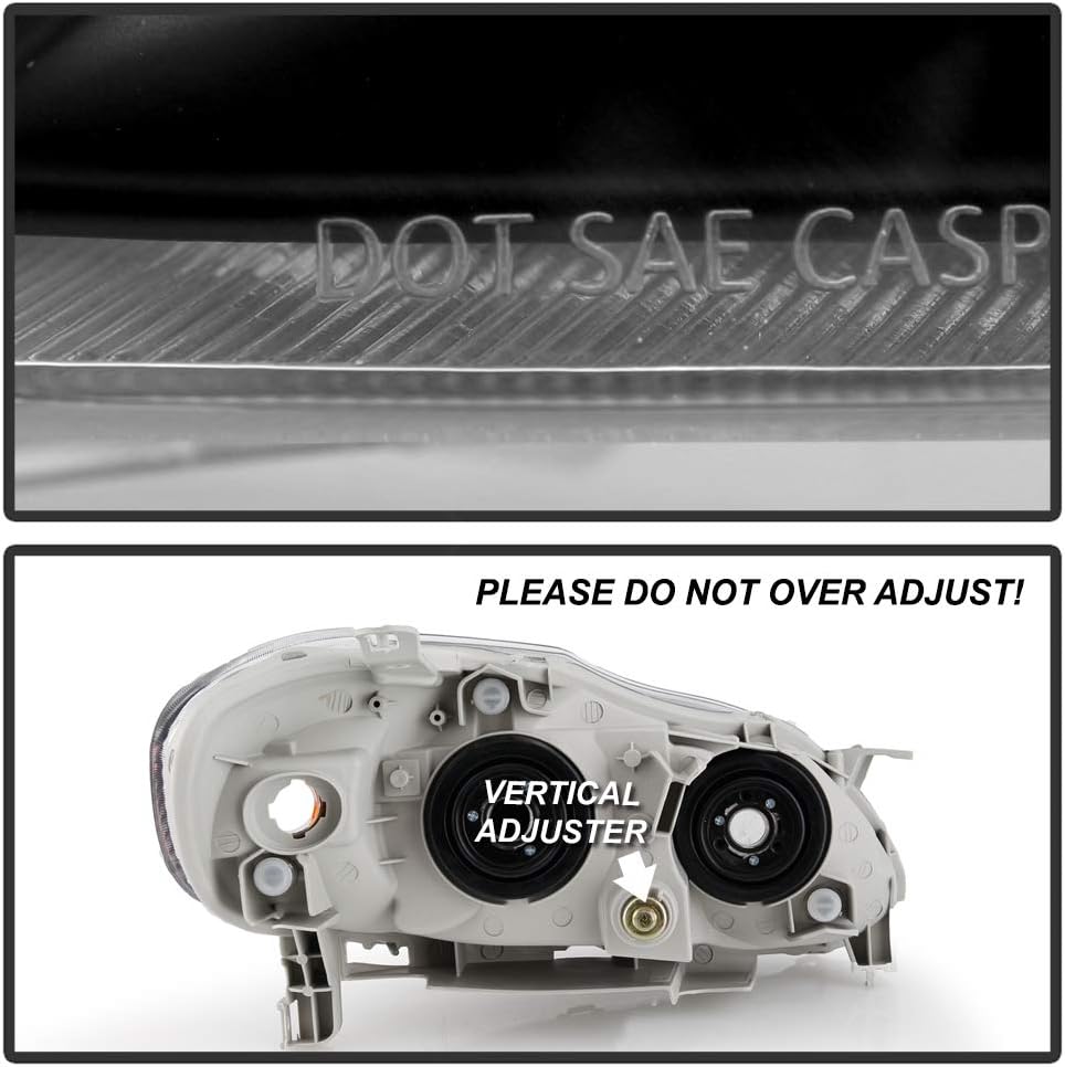 Black Replacement Headlights Driver + Passenger Side A928