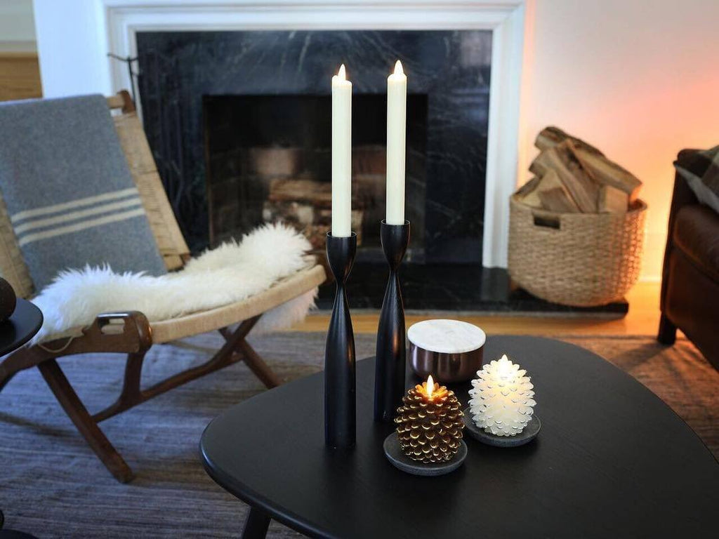 Flameless Pine Cone Candle E5275