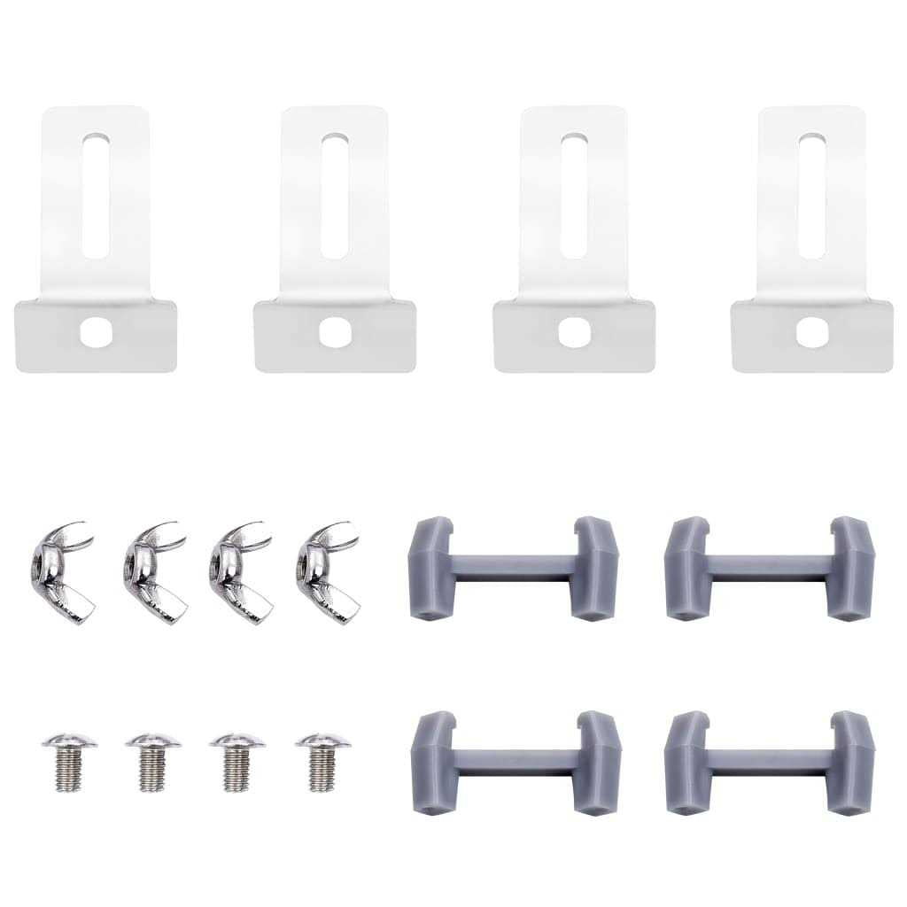 5 Bar Field Gate Steel Silver H3143