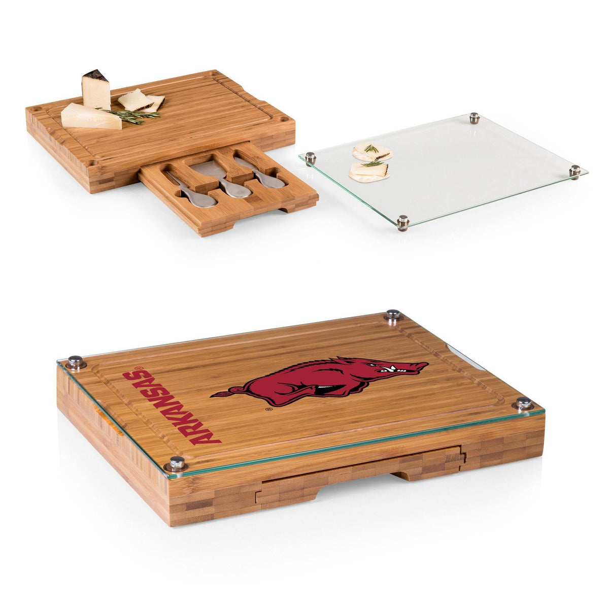 Bamboo Cutting Board and Cheese Tools Set C1854