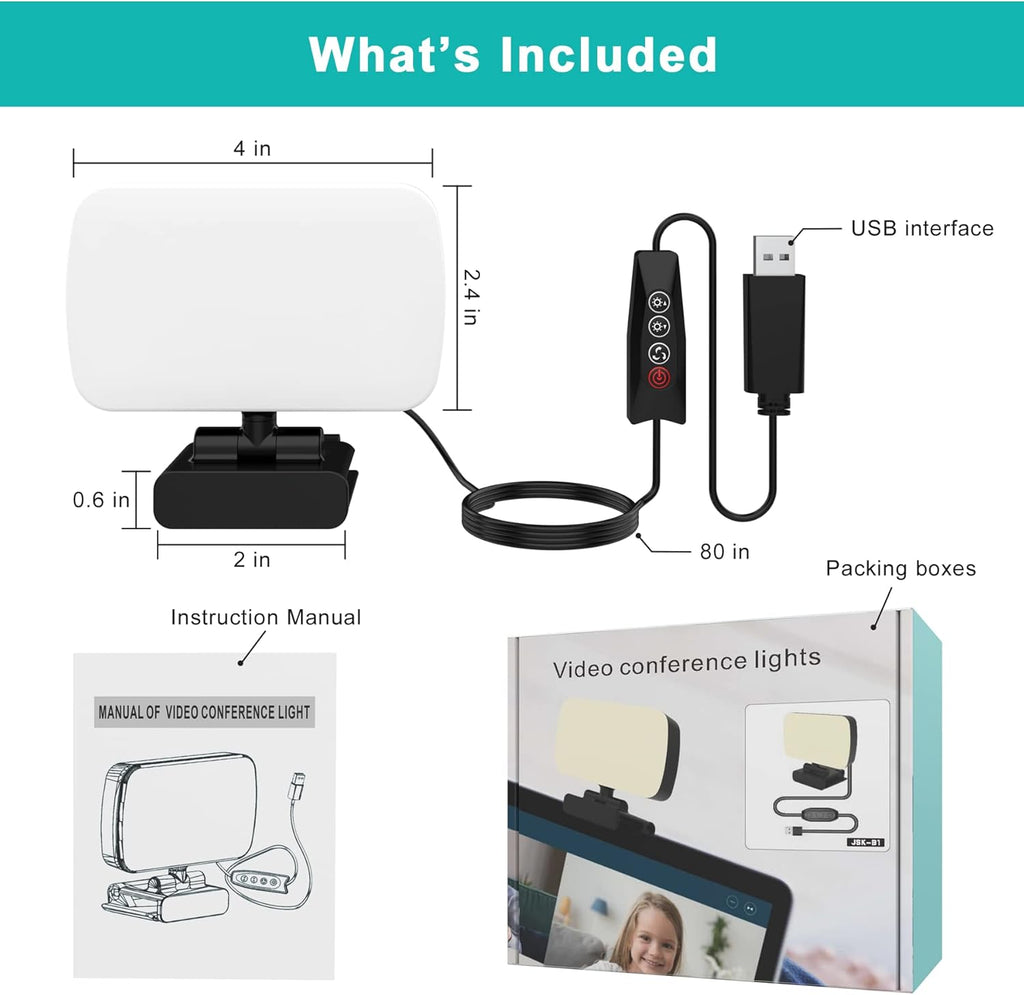 Video Conference Lighting with 3 Light Modes U7472