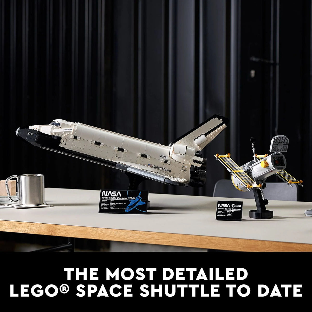 LEGO Icons NASA Space Shuttle Discovery Model Building Kit with Hubble Telescope V90615