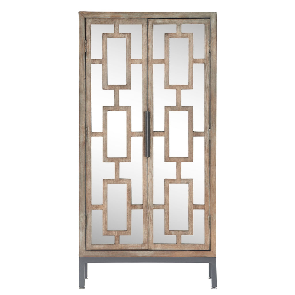 Gray Tall Storage Cabinet C941735