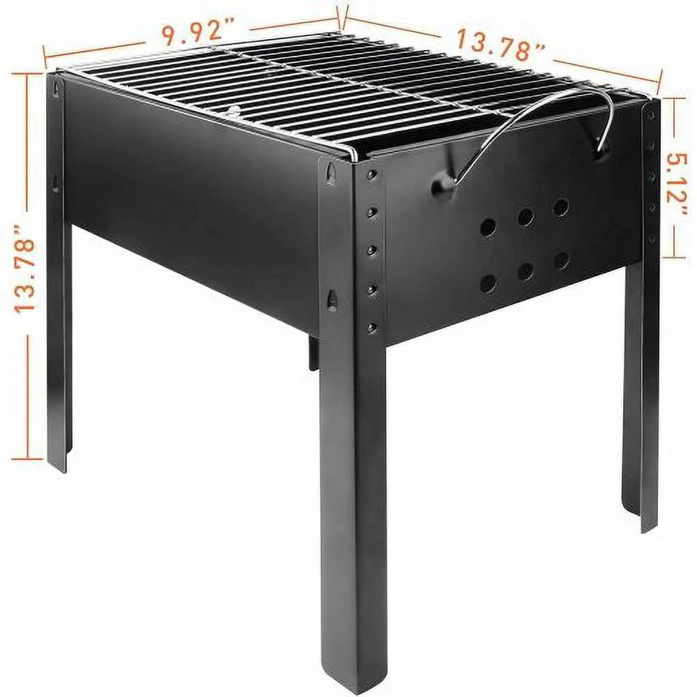 14'' Portable Charcoal Grill with Wheels H54133