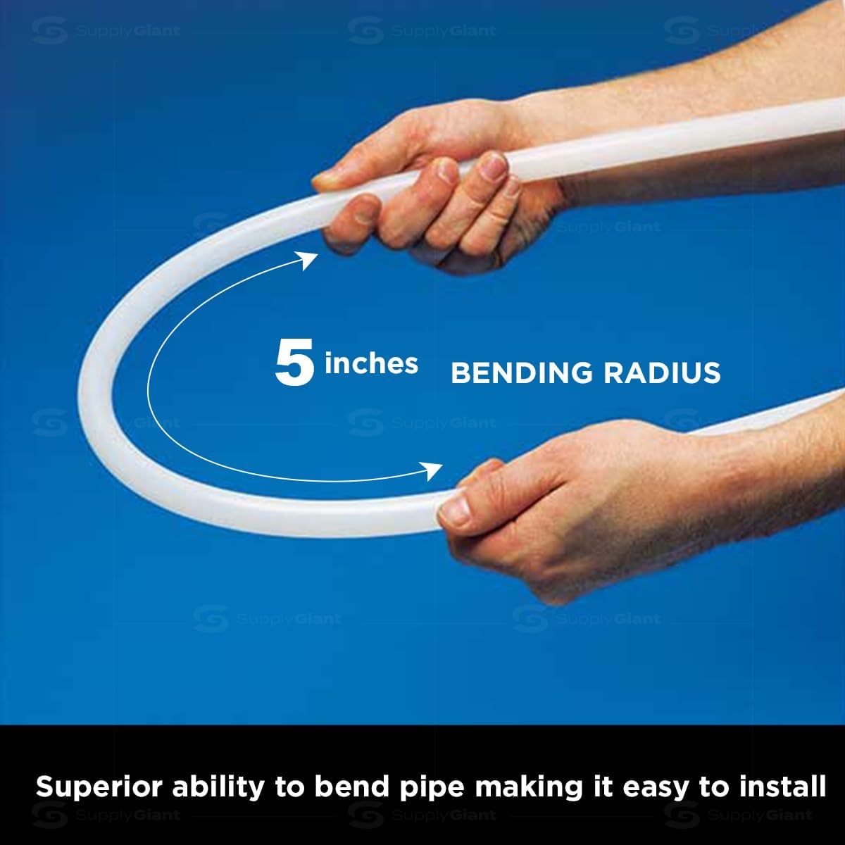 1/2 Inch X 100 Feet White PEX Pipe Tubing Coil V153