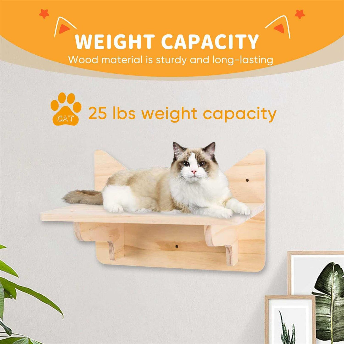 Cat Wall Shelves, Furniture Set, Shelves and Perches for Wall S609123