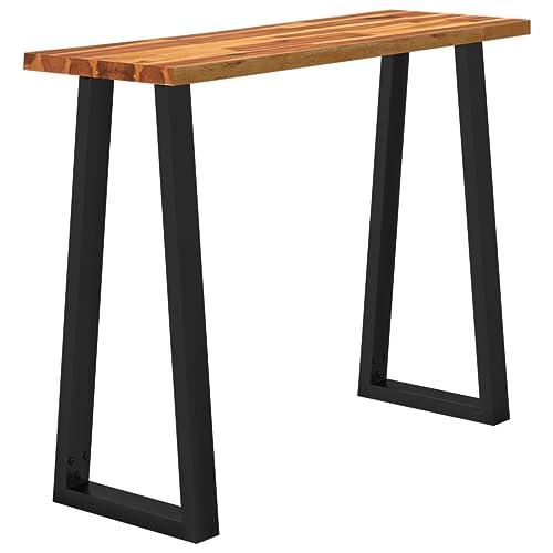 Solid Wood Acacia Console Table with Live Edge W52743