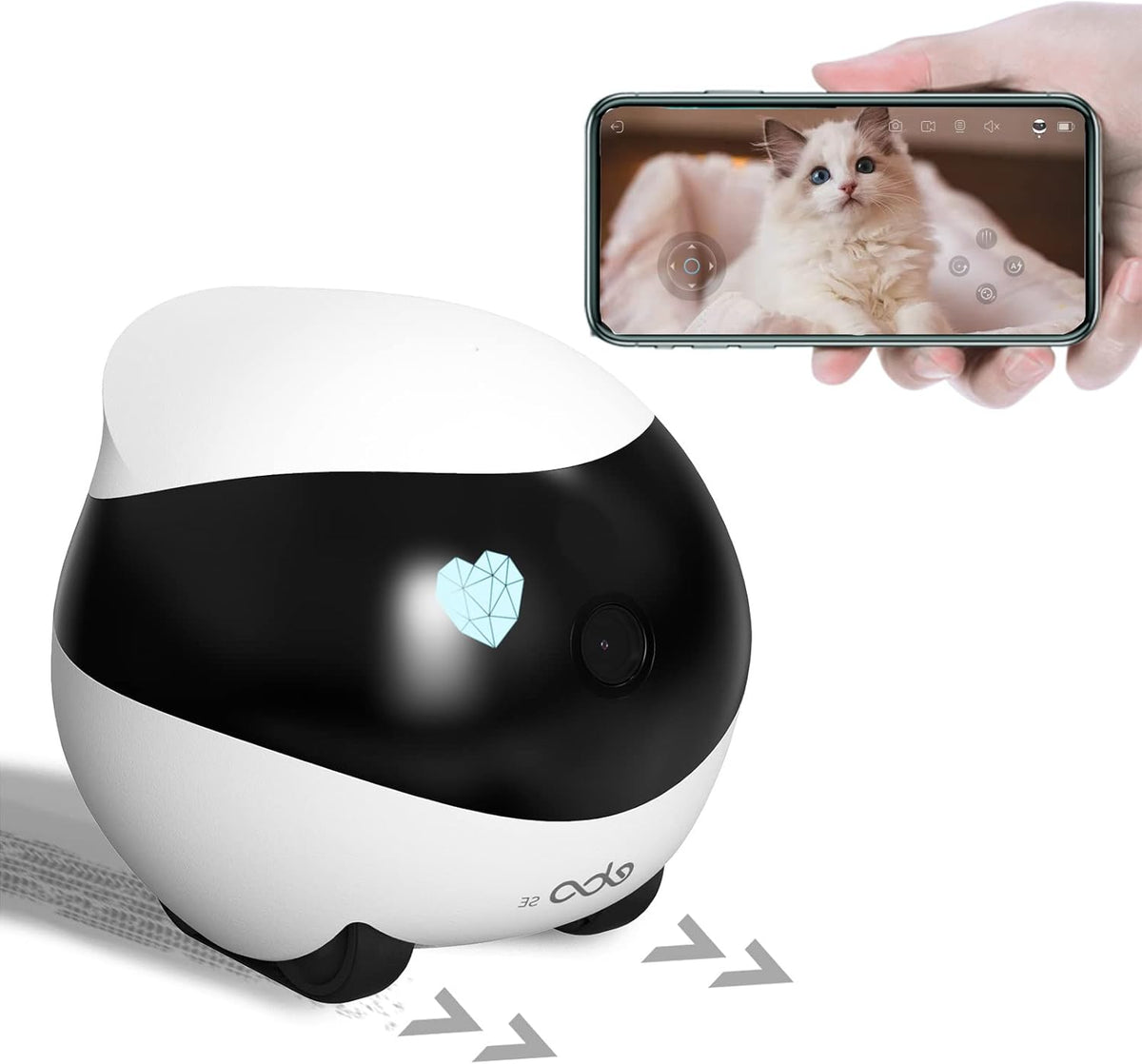 Remotely Moving Security Robot with Two Way Audio and WiFi Full HD H805
