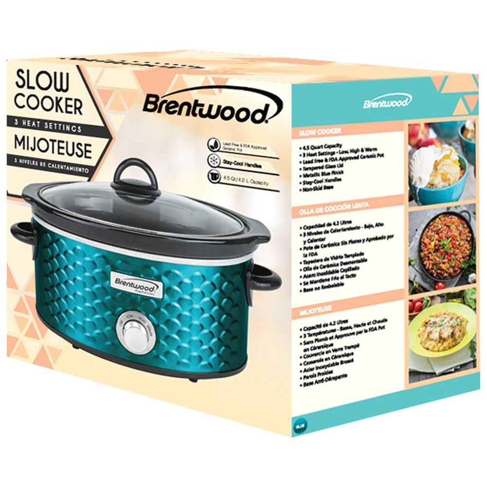 Blue 4.5 Qt Slow Cooker E2074
