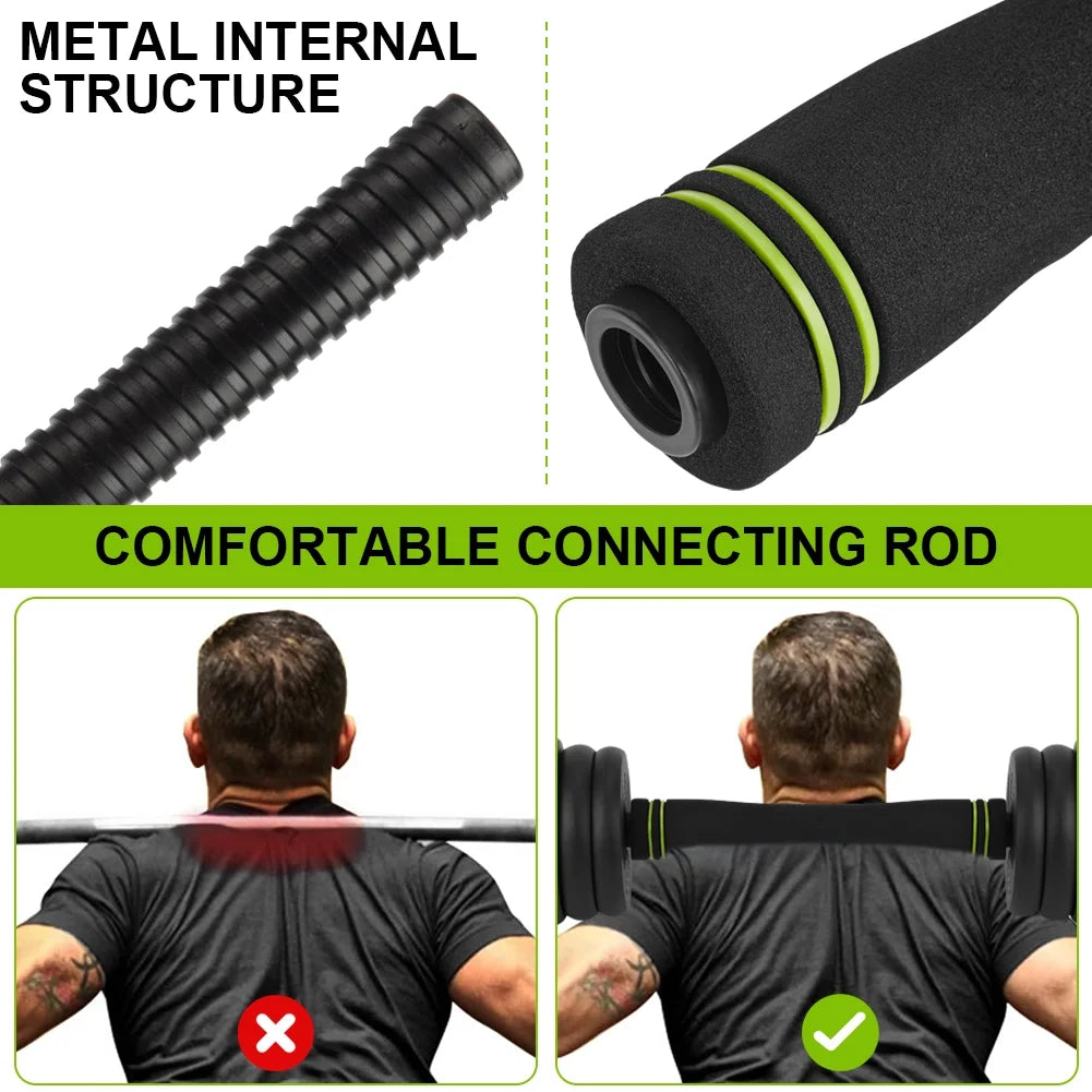 4-in-1 Dumbbells Set Barbell Kettlebells Push-Up-Stand 50 Pounds K23787