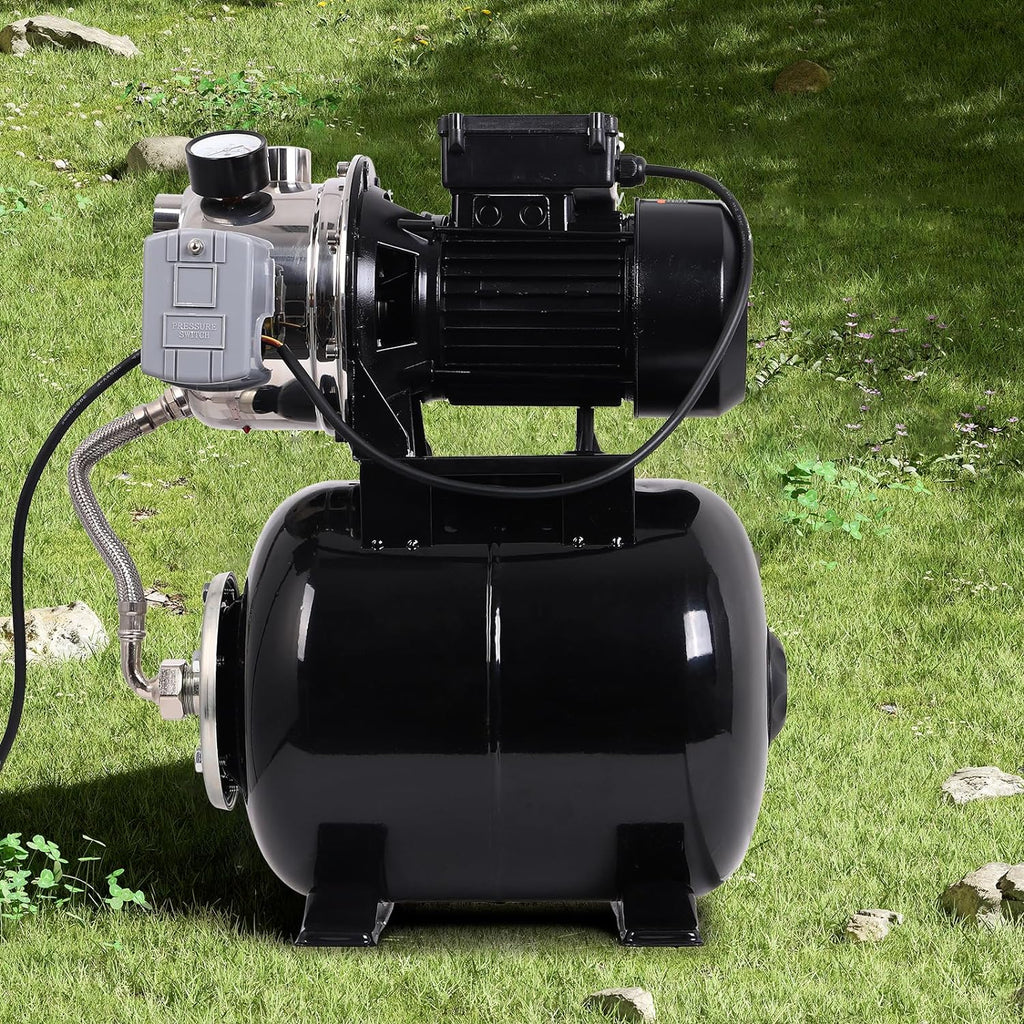 1.6HP Stainless Steel Shallow Well Pump with Pressure Tank Y926