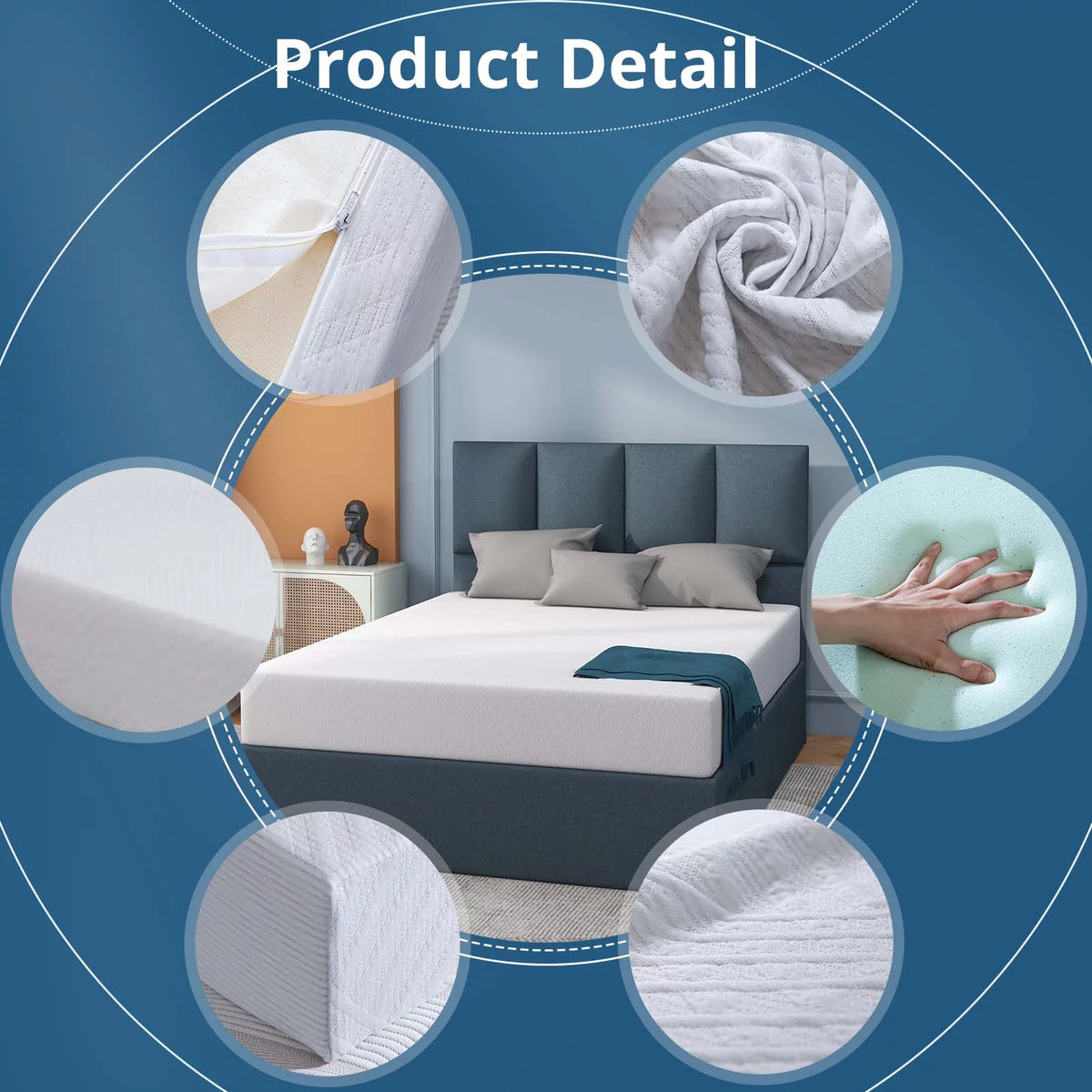 6'' Medium Firm Memory Foam Mattress T232366
