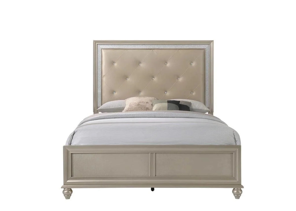 Twin Size 4pc Bedroom Set Bed Dresser Mirror Nightstand B119752