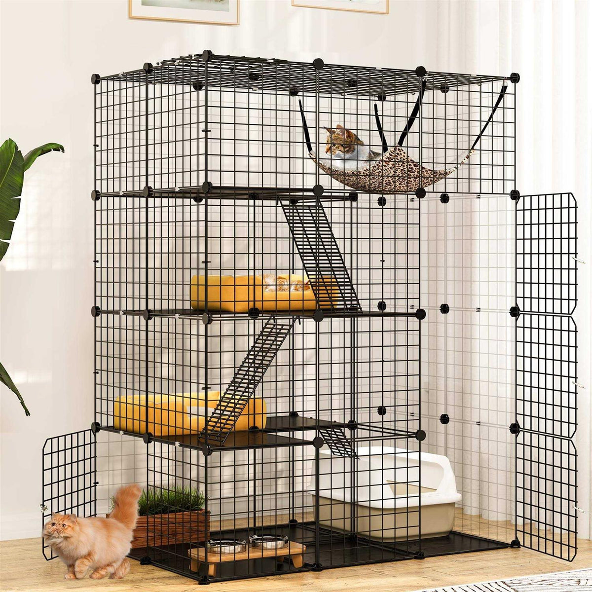 4 Tier Cat Hammock Cat Enclosure J77798