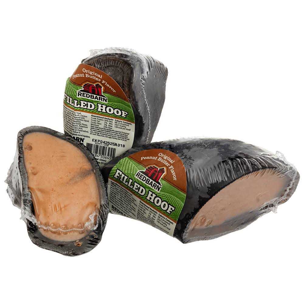 Peanut Butter Filled Hoof Dog Treat A539