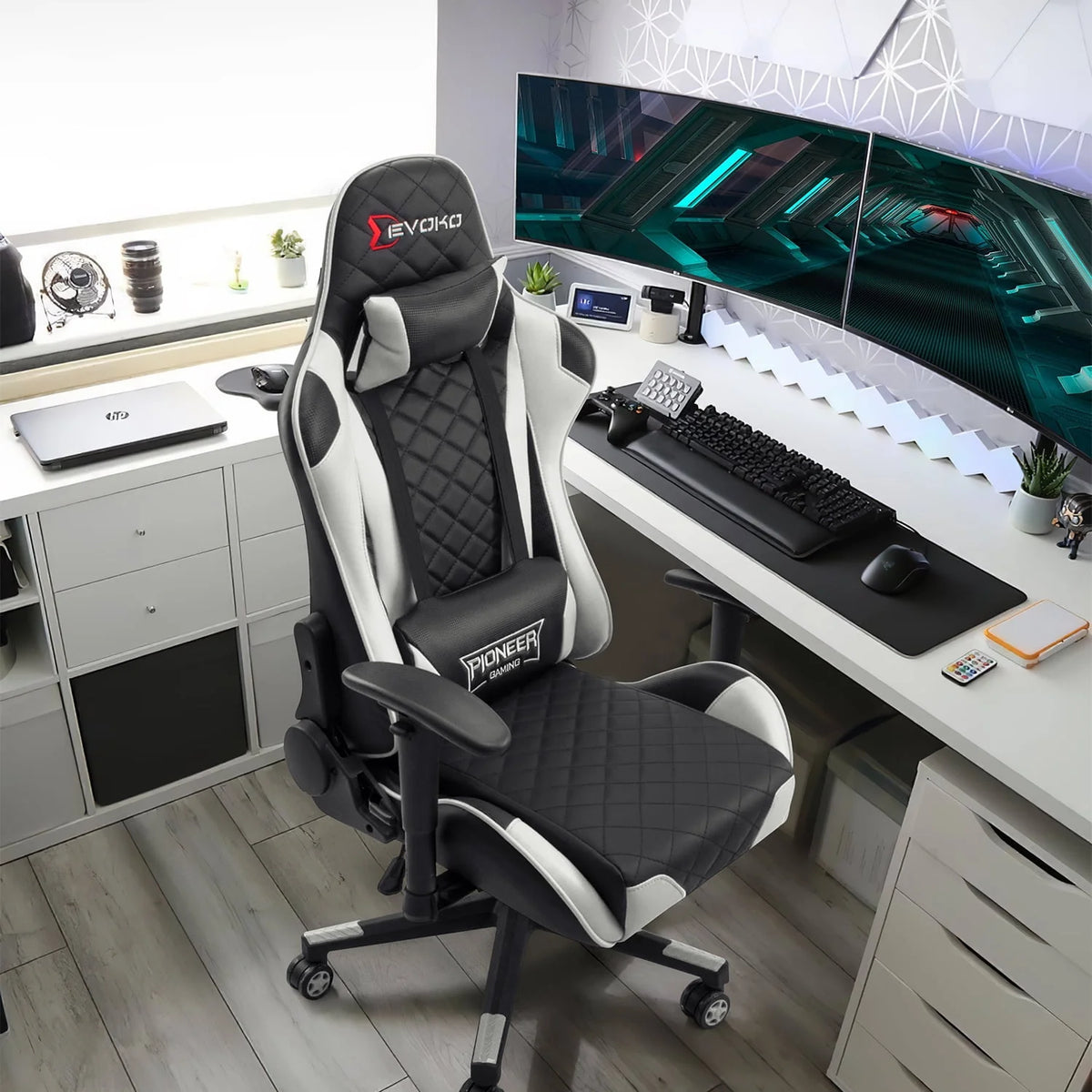 Red Ergonomic Gaming Chair with Headrest and Lumbar Support Z9168