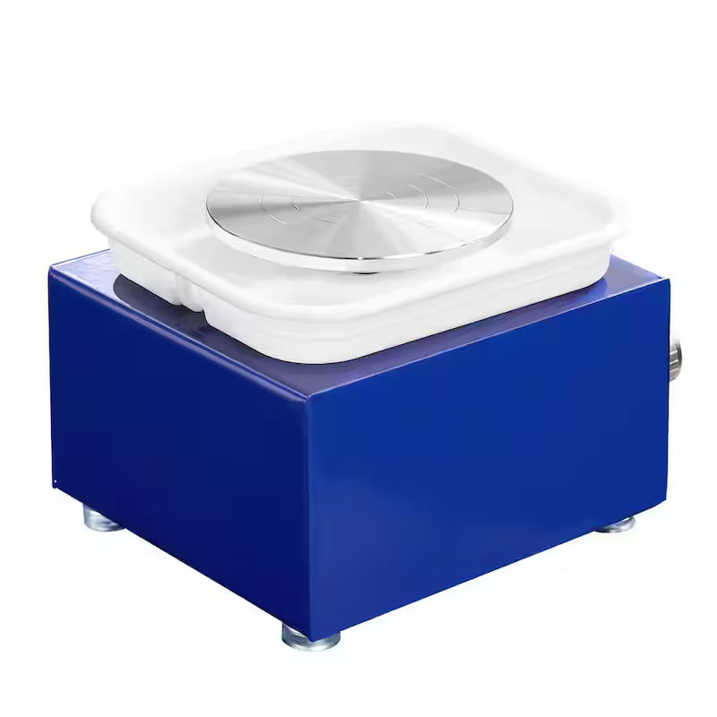 Mini Pottery Wheel 2-Turntables Ceramic Clay Forming Machine 30-Watts 0-300 RPM F291351
