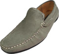 Leather Slip on Loafers Grey U7296