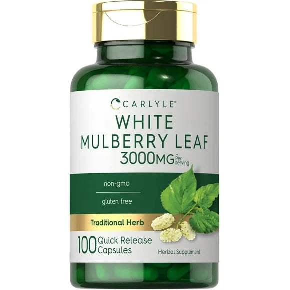 Mulberry Leaf Extract Supplement 3000mg 100 Capsules S63292