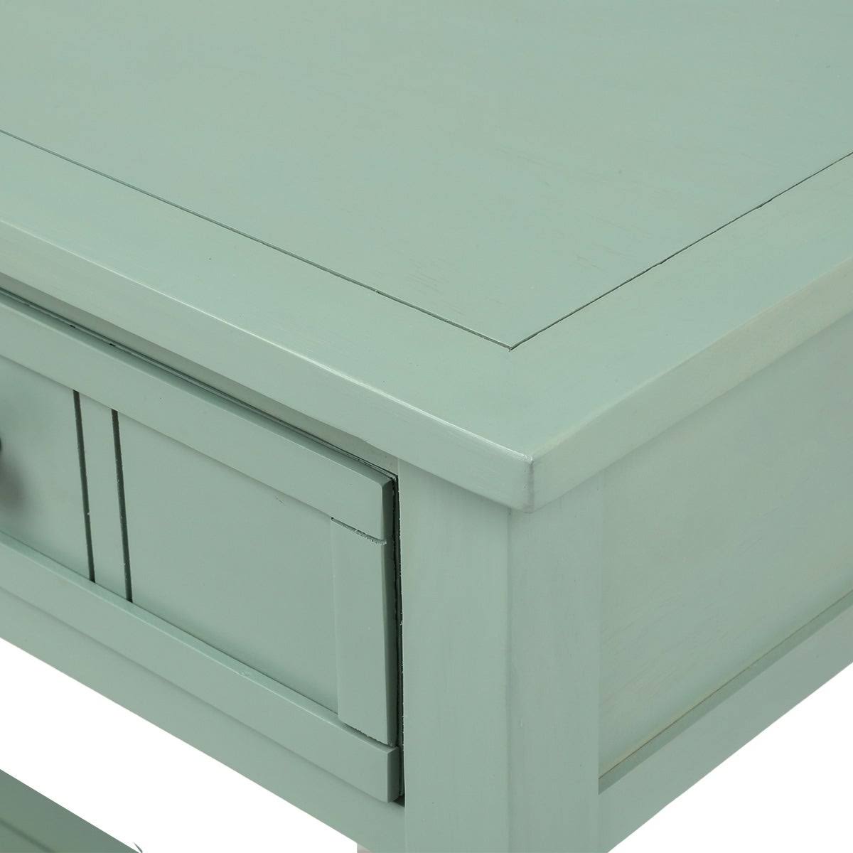 Espresso Two Drawer Console Table with Bottom Shelf E9632