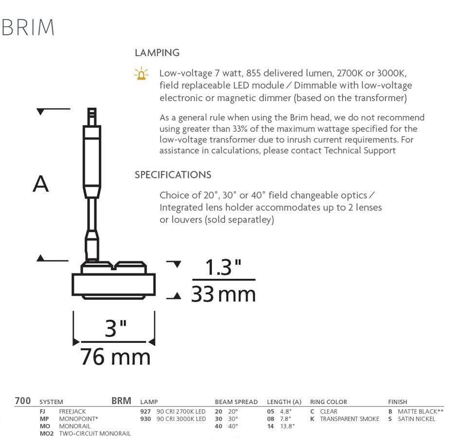 Brim Head Light E470