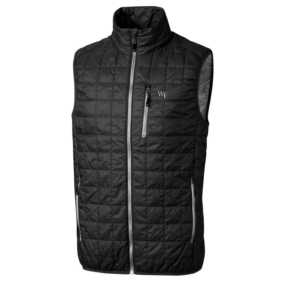 Black Big & Tall Full-Zip Puffer Vest V984586